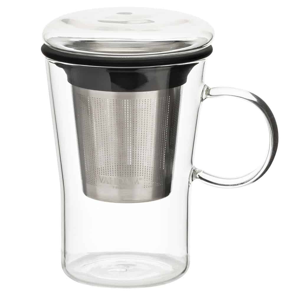 Sparkle Glass Teacup with Infuser