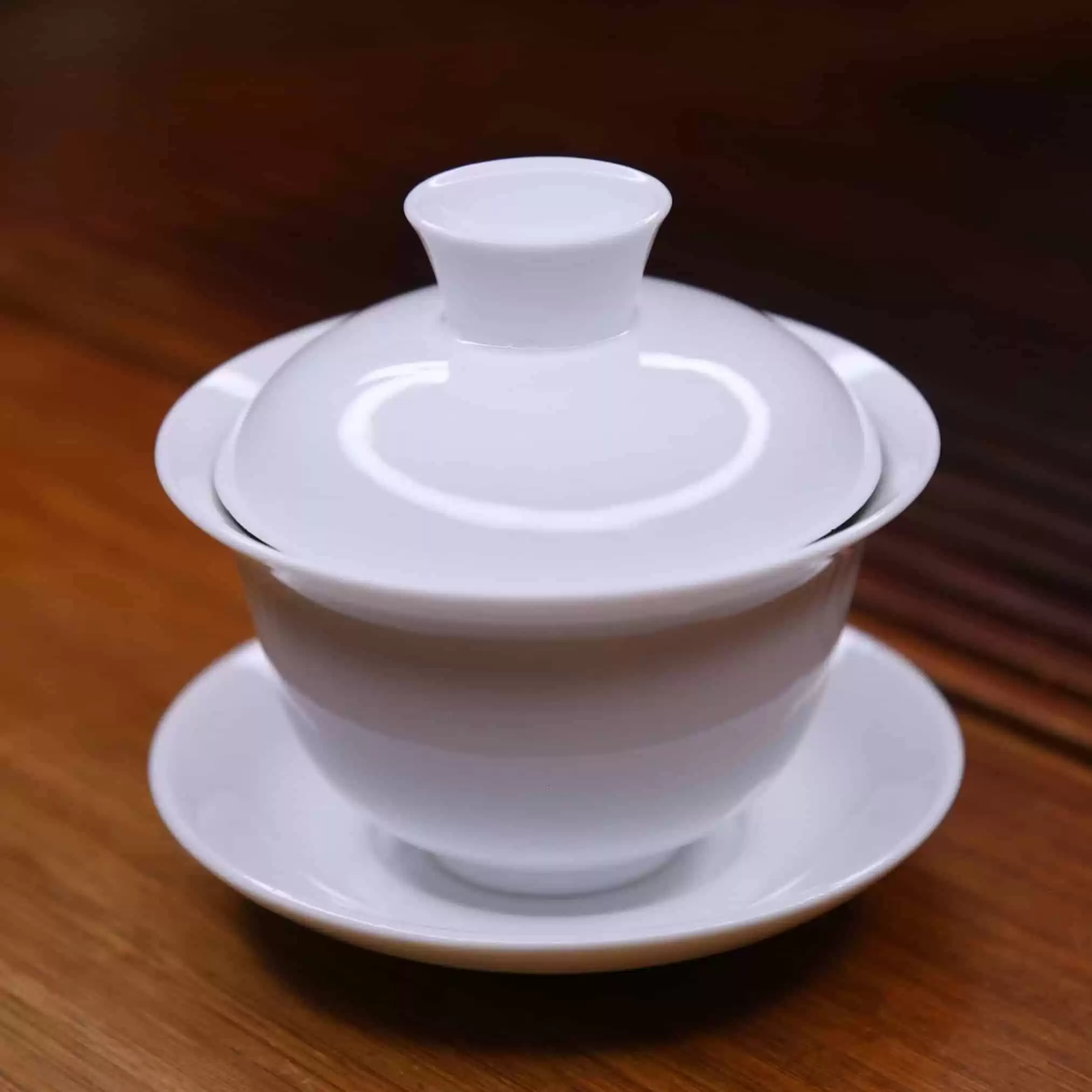 White Gai Wan Tea Cup