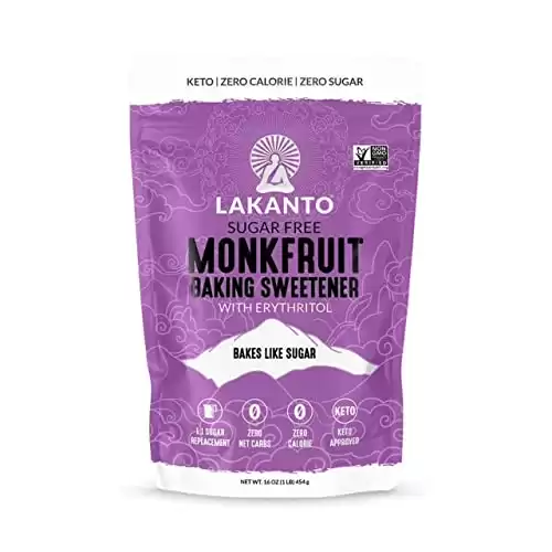 Lakanto Baking Monk Fruit Sweetener - Baking Sugar Substitute
