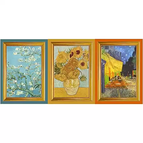 Dolce & Gourmando Van Gogh's Famous Paintings on Tea Towels (Set/3 Assorted)