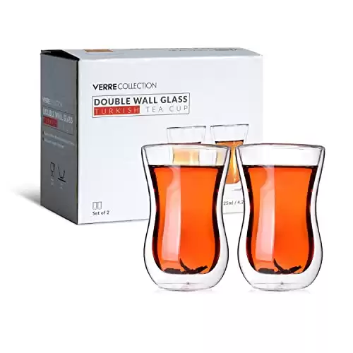 Original Double Wall Turkish Tea Glass Cups