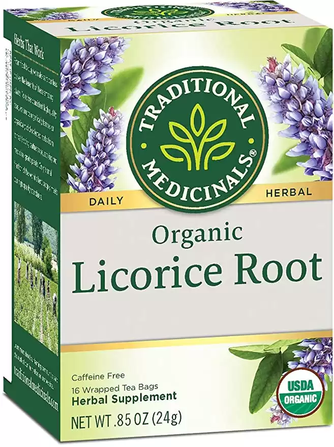 Traditional Medicinals Organic Herbal Tea, Licorice Root, 16-Count (Pack of 3)