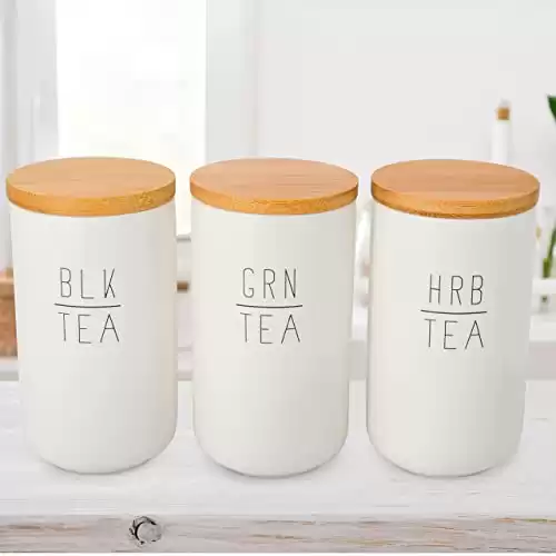 Ilk + Roam Tea Storage Set. Tea Bag organizer