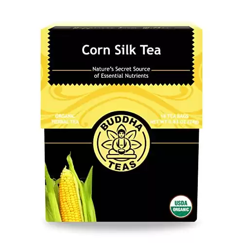 Buddha Teas Organic Corn Silk Tea | 18 Bleach-Free Tea Bags