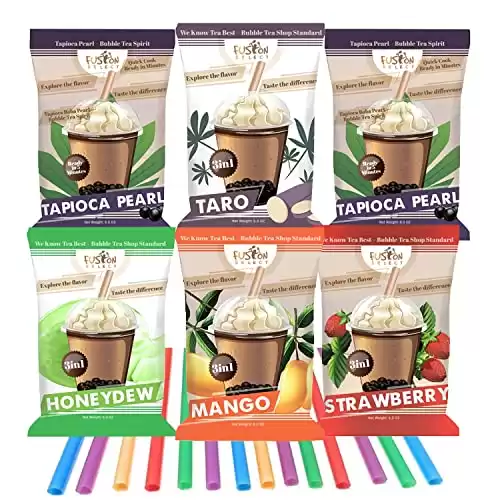The Ultimate DIY Bubble Tea Kit 4 Flavors of Boba Bubble Tea Drink