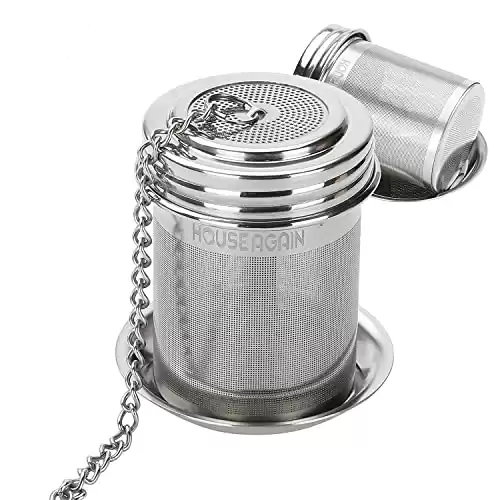 Extra Fine Mesh Tea Infuser  18/8 Stainless Steel with Extended Chain