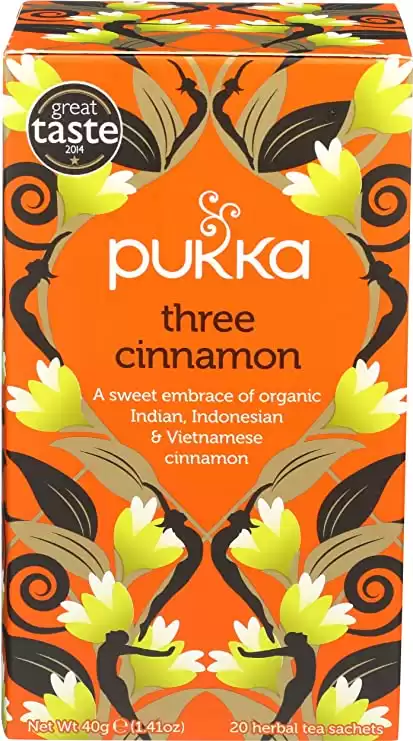 Pukka Organic Herbal Tea Three Cinnamon 20 Tea Bags